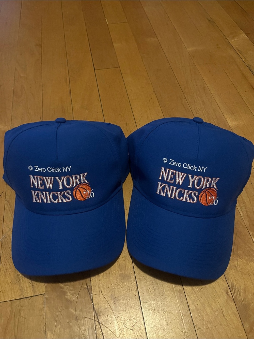 Set of 2 New York Knicks ‘26 embroidered Blue Adjustable Baseball Cap BNWT